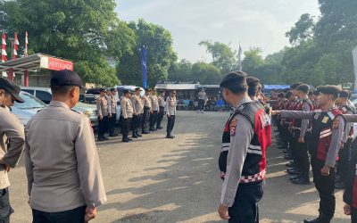 Polres Serang Gelar Pengamanan Haul Syekh Nawawi Albantani Di Kecamatan Tanara 