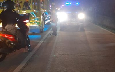 Polsek Bojong Polres Pandeglang Gelar Blue Light Patrol untuk Cegah Tindak Kriminal