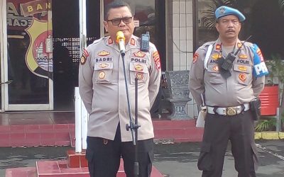 Kapolsek Pimpin Apel Pagi Dan Kesiapan Personil Polsek Balaraja Polresta Tangerang
