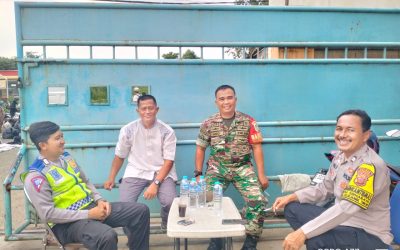 Sinergitas TNI-Polri, Laksanakan Giat Pengamanan Tabligh Akbar Di Desa Sirnabaya