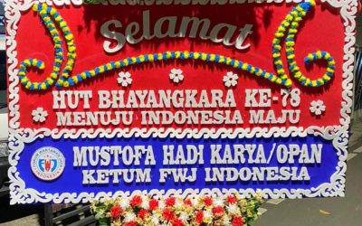Karangan Bunga FWJ Indonesia Dalam HUT Bhayangkara Ke-78 Tahun 2024