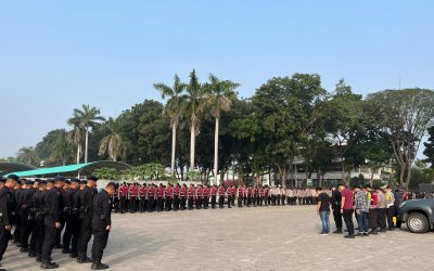 Polres Serang Melaksanakan Apel Pengamanan Aksi Damai Jilid V dari Presidium Masyarakat Banten Bersatu (MBB) Ke PT. Nikomas Gemilang