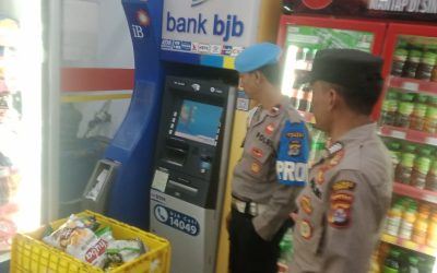 Pastikan Aman Polsek Bojongmanik Polres Lebak Kontrol Mesin ATM