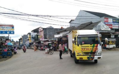 Personil Polsek Malingping Polres Lebak Strong Point Pagi Wujud Pelayanan Kepada Masyarakat