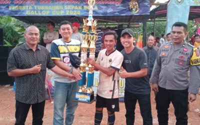 Antisipasi Kerusuhan, Kapolsek Cijaku Polres Lebak Pimpin Pengamanam Final Sepak Bola.