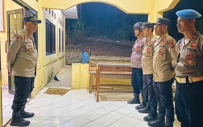 Polsek Bojongmanik Polres Lebak Gelar Apel Persiapan Patroli KKRYD Antisipasi Gangguan Kamtibmas