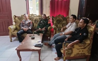 Koordinasi Kamtibmas, Bhabinkamtibmas Polsek Cijaku Polres Lebak Temui Prades Kapunduhan