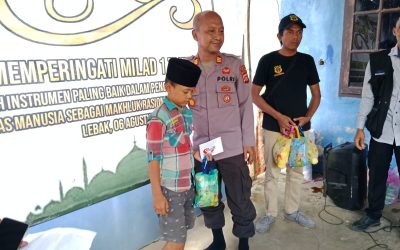 Kapolsek Cijaku Polres Lebak Hadiri Undangan Milad BUANASENA NEWS