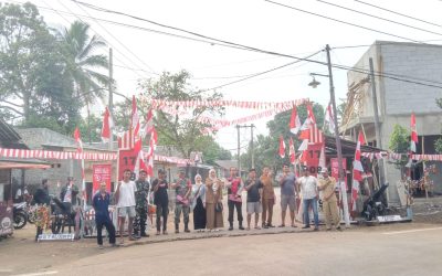 Polsek Bojong Dampingi Tim Penilai dalam Lomba Menghias Gapura Di Kecamatan Bojong