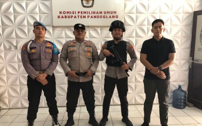 Sie Propam Polres Pandeglang Polda Banten Lakukan Pengecekan Piket KPU Pandeglang