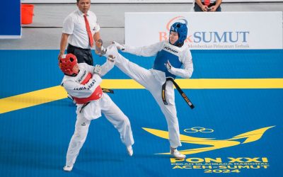 Atlet Taekwondo Polri Koleksi Emas, Perak Dan Perunggu Di PON XXI Aceh Sumut