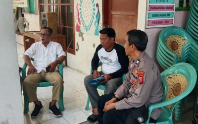 Bhabinkamtibmas Sambangi Desa Kondang Jaya, Sapa Masyarakat Disana