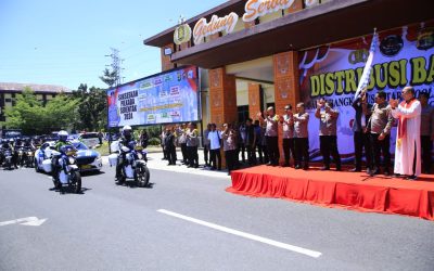 Sebar 5.000 Paket Sembako, NCS Polri Minta Masyarakat Lampung Gelorakan Pilkada Damai