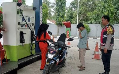 Patroli SPBU Polsek Tempuran Cegah Penyimpangan Penjualan BBM Bersubsidi