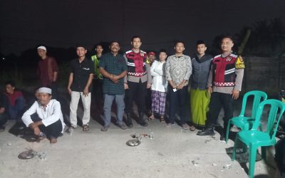 Berikan Rasa Aman, Polsek Klari Monitoring Kegiatan Warga Cimahi Bersholawat