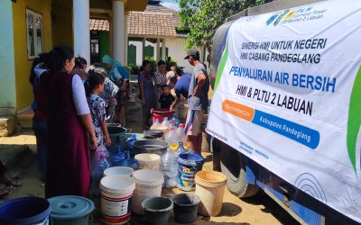 Bantu Atasi Kekeringan di Wilayah Kabupaten Pandeglang, HMI Pandeglang bersama BPBD Distribusikan Air Bersih