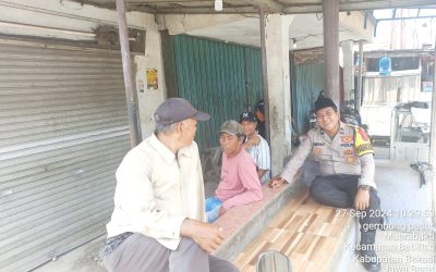 Bhabinkamtibmas Polsek Balaraja Polresta Tangerang Polda Banten Melaksanakan Sambang Di Pangkalan Ojeg Pasar