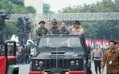 Kapolri Cek Gladi Bersih Apel Gelar Pasukan Pengamanan Pengambilan Sumpah Presiden Dan Wapres RI