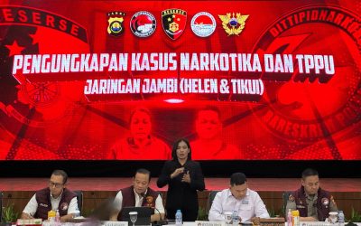 Bareskrim Polri ungkap Jaringan Narkoba Wilayah Jambi H dan DS