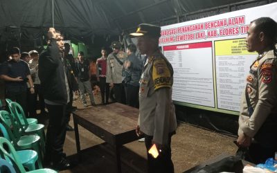 Astama Ops Kapolri Tinjau Posko Kemanusiaan Polda NTT, Pastikan Kesiapan Bantuan untuk Korban Erupsi Gunung Lewotobi