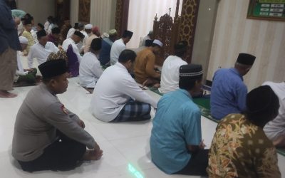 Personil Polsek Cibeber Polres Cilegon melaksanakan Subuh Keliling