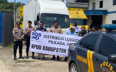 Polsek Pasar Kemis Polresta Tangerang Kawal Ketat Pendistribusian Logistik Pemilu 2024