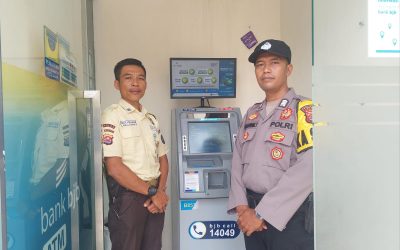 Cegah Gangguan Kamtibmas Anggota Polsek Cipanas Polres Lebak Laksanakan Patroli Ke Atm