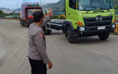 Personil Polsek KSKP Banten Polres Cilegon Laksanakan Strongpoint pagi