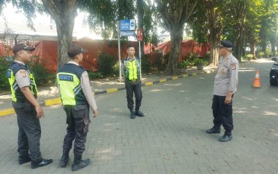 Polsek KP Banten Polres Cilegon Memberikan Himbauan Kepada Security