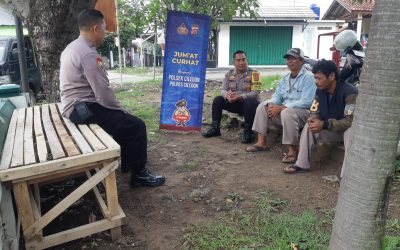 Bhabinkamtibmas Polsek Cilegon Polres Cilegon Sambang Tokoh Pemuda 