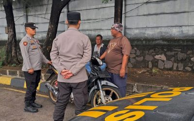 Personel Samapta Kskp Merak Polres Cilegon Polda Banten Laksanakan Patroli Dialogis