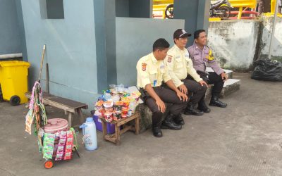 Personil Kskp Merak Polres Cilegon Polda Banten Sampaikan Pesan Kamtibmas Kepada Security