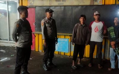 Polsek Cinangka Polres Cilegon Patroli Malam Hari Berikan Rasa Aman Bagi Warga Cinangka