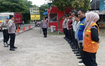 Kesiapan Apel Pengamanan Personil Pos Pam 7 Polsek Anyar 