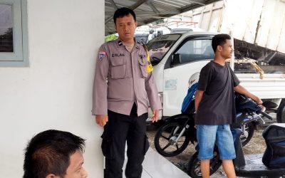 Bhabinkamtibmas Polsek Ciwandan Jalani Peran Binmas Dengan Laksanakan Sambang