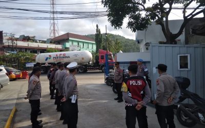 Apel Pos PAM 2 Gerem !!! Personil Pulomerak Polres Cilegon laksanakan apel pagi