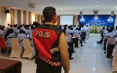 Polsek Anyar Pengamanan Giat Konferensi Provinsi Ke VI Pgri Provinsi Banten