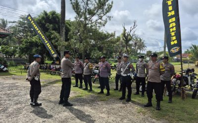 Polsek Cinangka Polres Cilegon Apel Pengamanan : Mendukung Kelancaran Kegiatan Motor CB