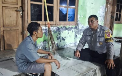 Bhabinkamtibmas Polsek Ciwandan Antisipasi Aksi Kejahatan Malam, Berikan Rasa Aman Masyarakat Lingkungan