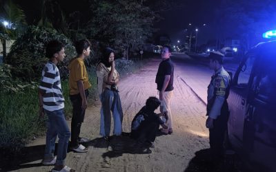 Personil Polsek Ciwandan Patroli Malam Hari Kedaerah Rawan Demi Terciptanya Sitkamtibmas Aman