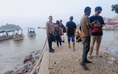 Bhabinkamtibmas polsek Pulomerak Polres Cilegon lakukan himbauan Kamtibmas