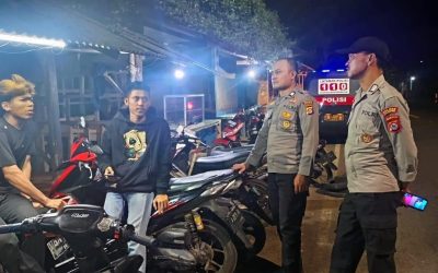 Polsek Cinangka Polres Cilegon Jaga Keamanan Malam: Patroli Blue Light Diluncurkan Untuk Kurangi Kejahatan