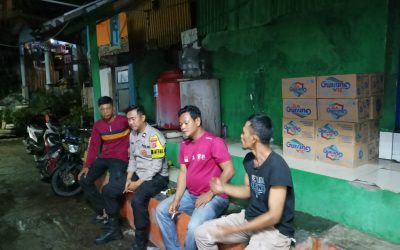 Pererat silahturahmi Babinkamtibmas Polsek pulomerak Polres Cilegon Ngopi Bareng Warganya