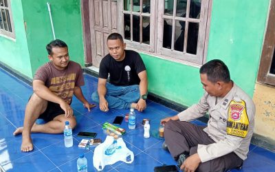 Pererat silahturahmi Babinkamtibmas Polsek pulomerak Polres Cilegon Ngopi Bareng Warganya