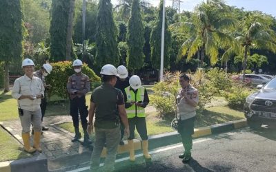 Personil Polsek Kskp Banten Polres Cilegon jaga Kamtibmas Bersama Security