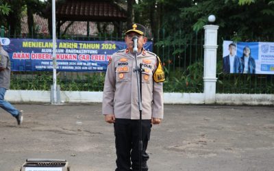 Wakapolres Lebak Pimpin Apel Persiapan Pengamanan malam pergantian tahun baru 2025 di Alun-alun Rangkasbitung