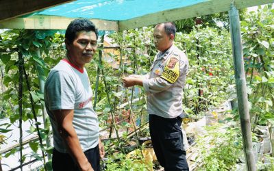 Bhabinkamtibmas Polsek Cilegon Polres Cilegon monitoring kegiatan kelurahan binaannya