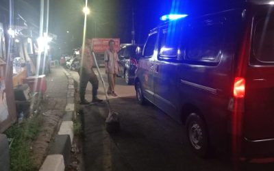 Cegah Kejahatan, Polsek Cinangka Gencarkan Patroli Malam