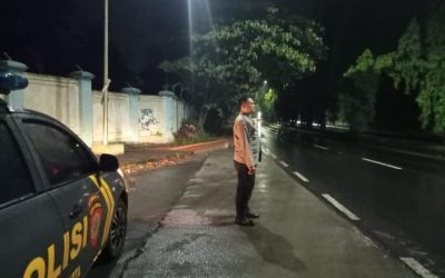 Polsek Purwakarta Patroli Blue Light Rutin Di Jalur Kembar Antisipasi Balap Liar