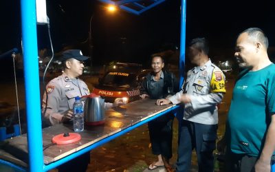 Patroli Polsek Cilegon Berikan Himbauan Antisipasi Kejahatan Curanmor